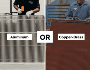 Copper-brass vs aluminum heat exchangers