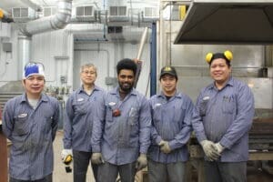 West End Rad's copper-brass core manufacturing team